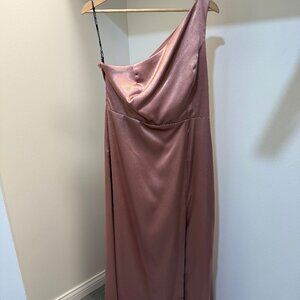 Birdy Grey - Kira Shiny Satin Dress - Desert Rose (L) hemmed